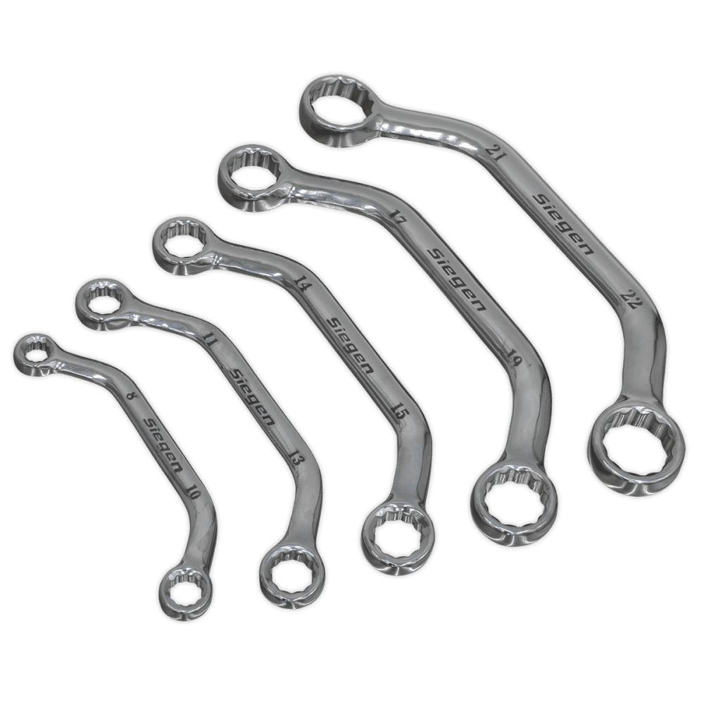 Sealey Obstruction Spanner Set 5pc Metric Model No-S0716