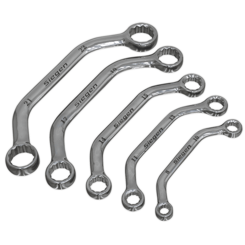Sealey Obstruction Spanner Set 5pc Metric Model No-S0716