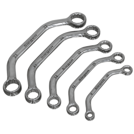 Sealey Obstruction Spanner Set 5pc Metric Model No-S0716