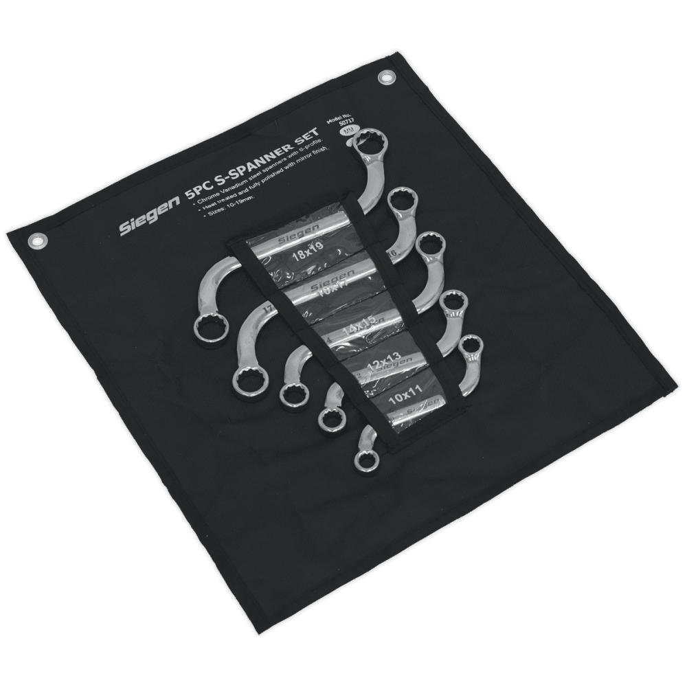 Sealey S-Spanner Set 5pc Metric Model No-S0717
