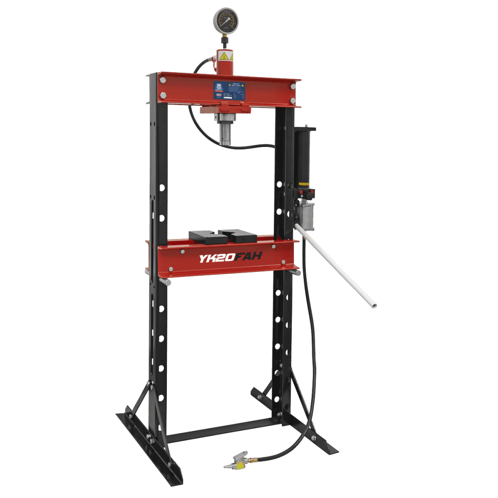 Sealey Air/Hydraulic Press 20tonne Floor Type Model No-YK20FAH