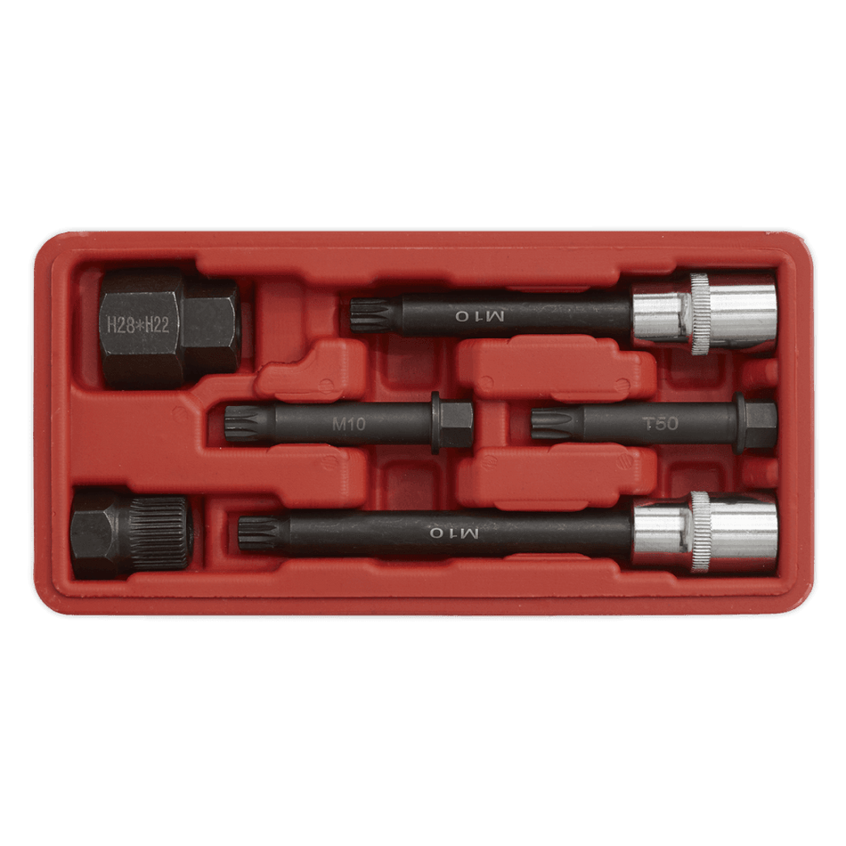 Sealey Alternator Freewheel Pulley Removal Set 6pc Model No-SX400