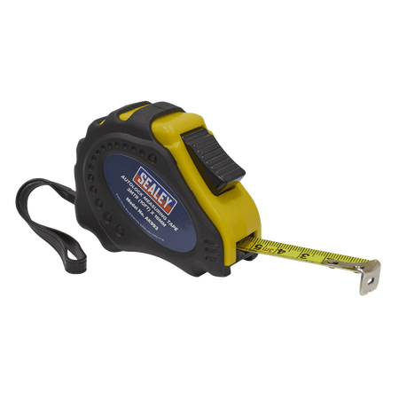 Sealey Autolock Measuring Tape 3mtr(10ft) x 16mm Metric/Imperial - Model No. AK993