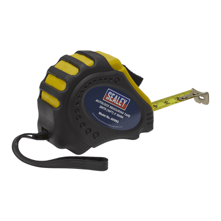 Sealey Autolock Measuring Tape 3mtr(10ft) x 16mm Metric/Imperial - Model No. AK993