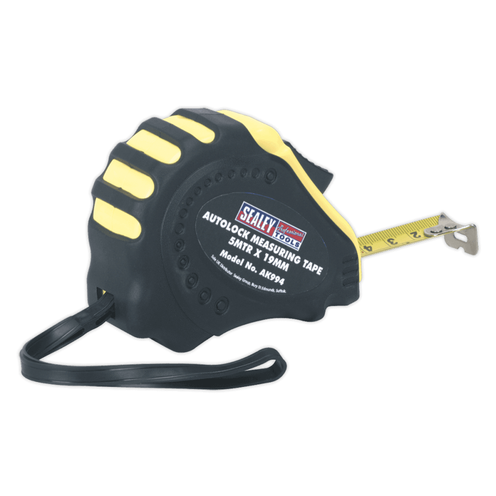Sealey Autolock Measuring Tape 5mtr(16ft) x 19mm Metric/Imperial Model No-AK994