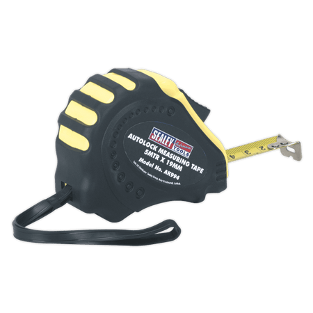 Sealey Autolock Measuring Tape 5mtr(16ft) x 19mm Metric/Imperial Model No-AK994