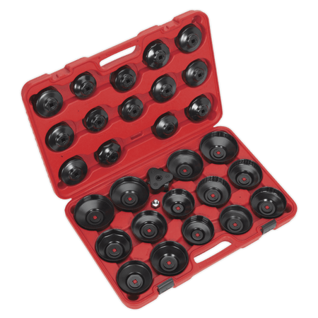 Sealey Oil Filter Cap Wrench Set 30pc Model No-VS7006