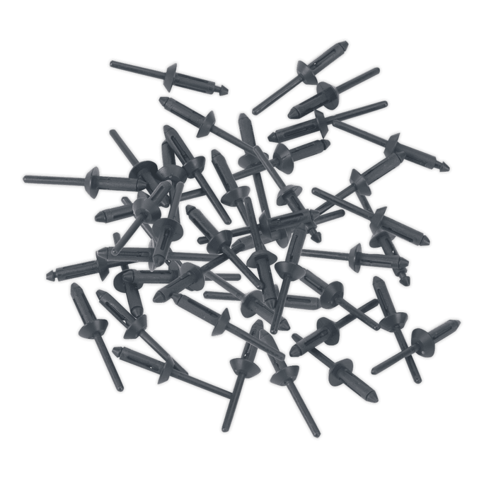 Sealey Plastic Rivets 5 x 15.8mm Pack of 50 Model No-PR003