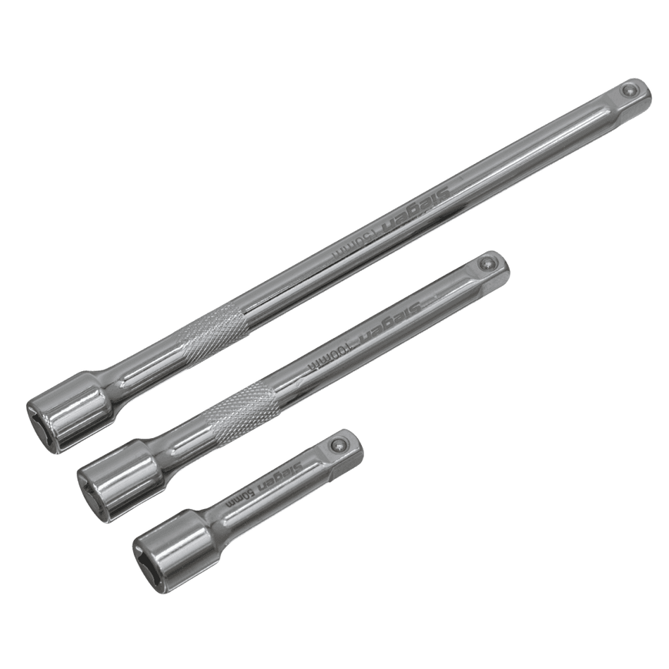 Sealey Extension Bar Set 3pc 1/4"Sq Drive Model No-S0718
