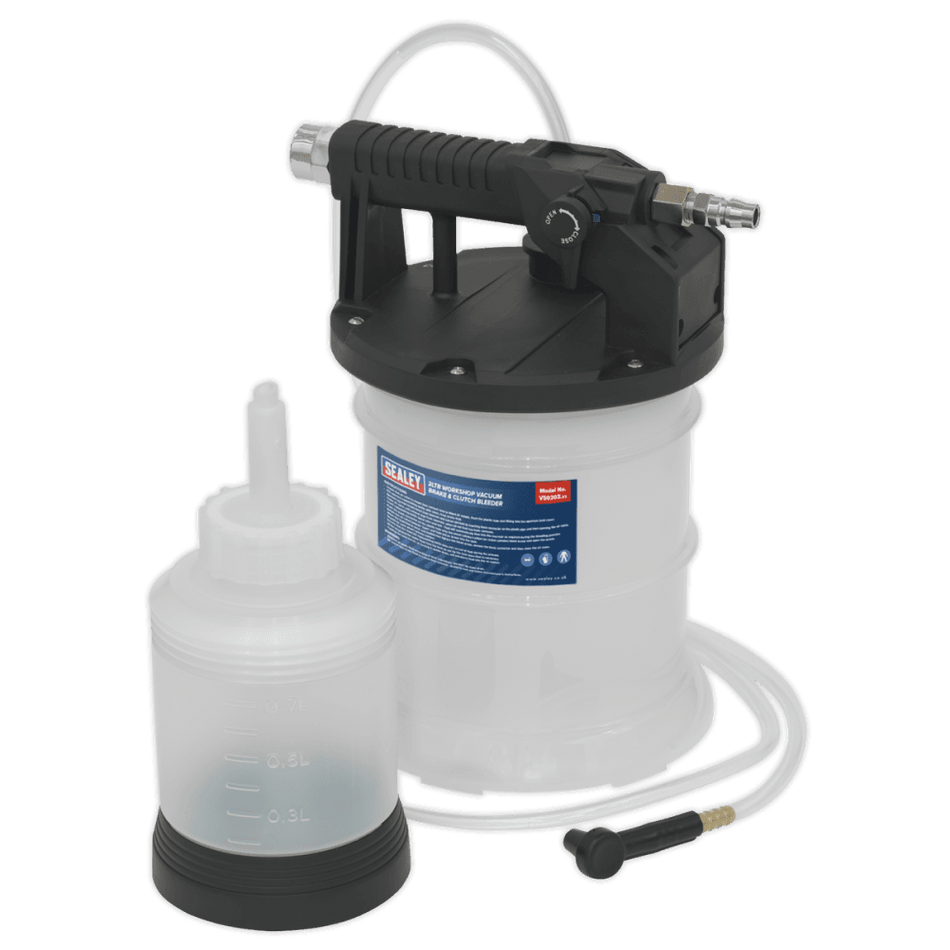 Sealey Workshop Vacuum Brake & Clutch Bleeder 2ltr Model No-VS0203