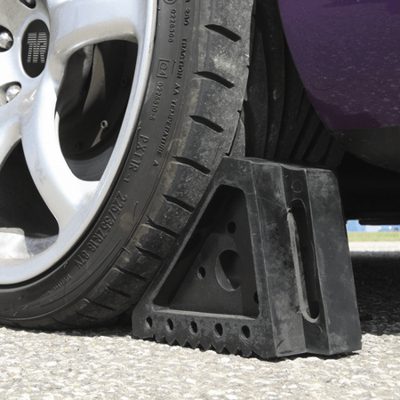 Sealey Rubber Wheel Chocks 2.2kg - Pair Model No-WC01