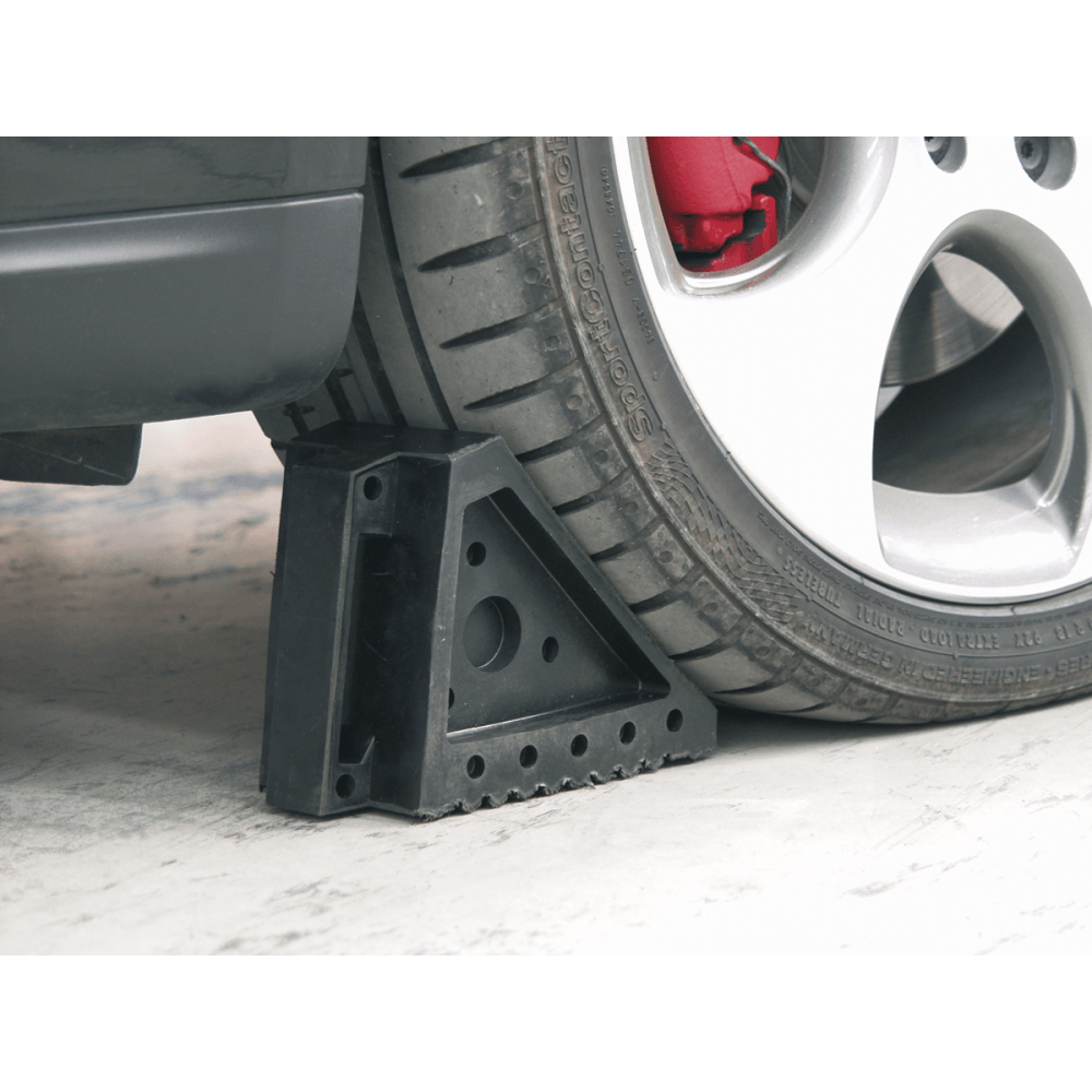 Sealey Rubber Wheel Chocks 2.2kg - Pair Model No-WC01