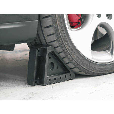 Sealey Rubber Wheel Chocks 2.2kg - Pair Model No-WC01