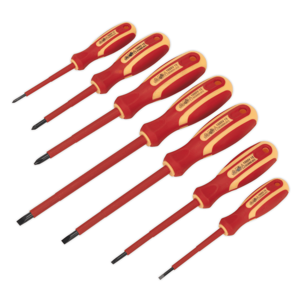 Sealey Screwdriver Set 7pc Electrician's VDE/TUV/GS Approved Model No-S0756