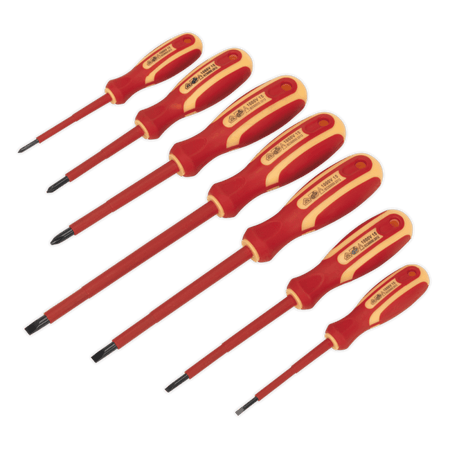 Sealey Screwdriver Set 7pc Electrician's VDE/TUV/GS Approved Model No-S0756