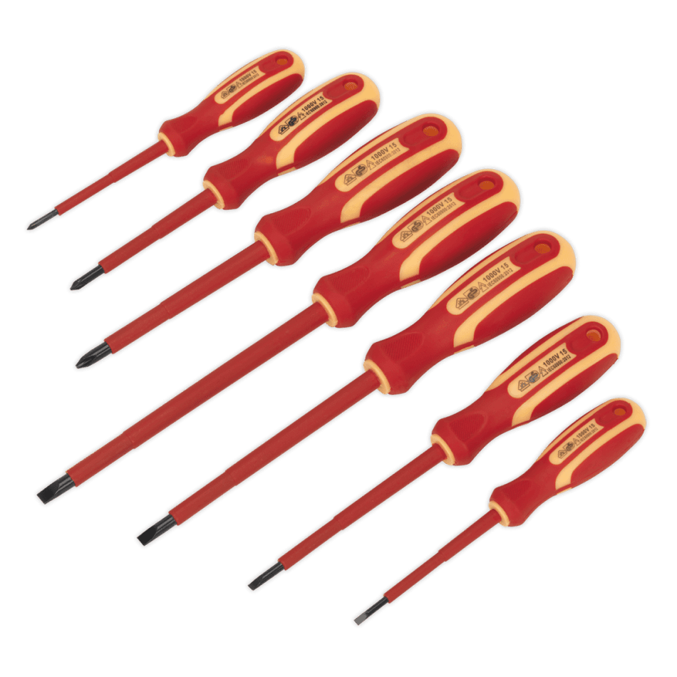Sealey Screwdriver Set 7pc Electrician's VDE/TUV/GS Approved Model No-S0756