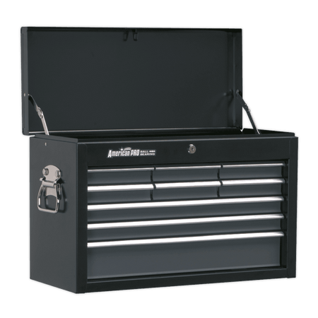 Sealey Topchest 9 Drawer with Ball Bearing Runners - Black/Grey Model No-AP2509B