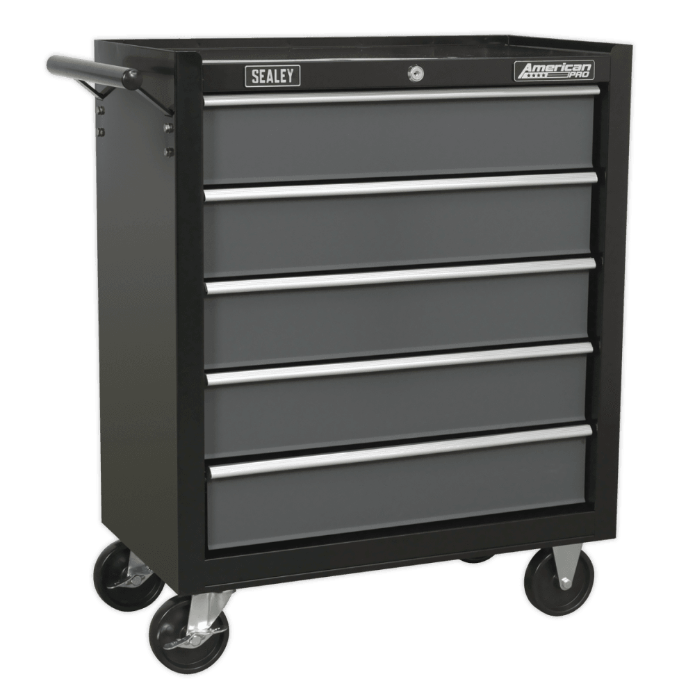 Sealey Rollcab 5 Drawer with Ball Bearing Runners - Black/Grey Model No-AP2505B