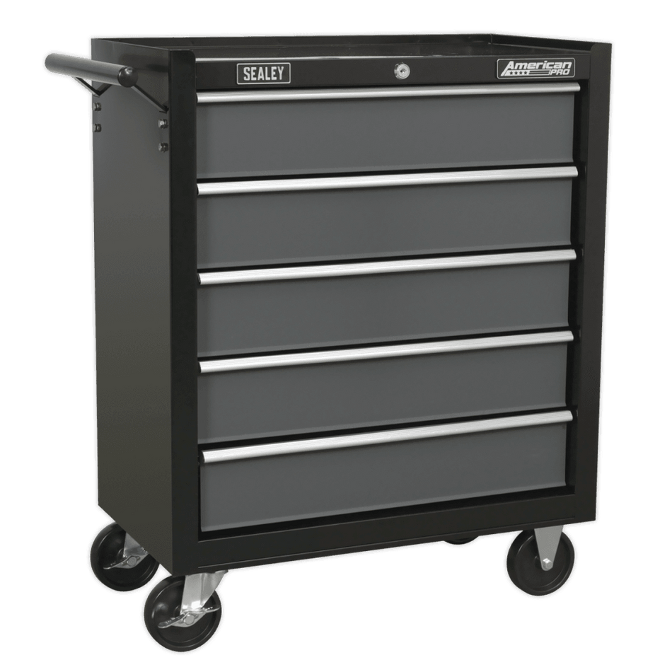 Sealey Rollcab 5 Drawer with Ball Bearing Runners - Black/Grey Model No-AP2505B