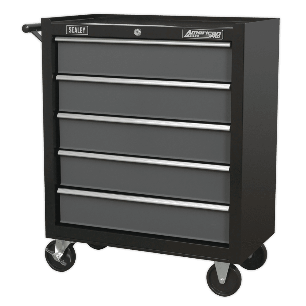 Sealey Rollcab 5 Drawer with Ball Bearing Runners - Black/Grey Model No-AP2505B
