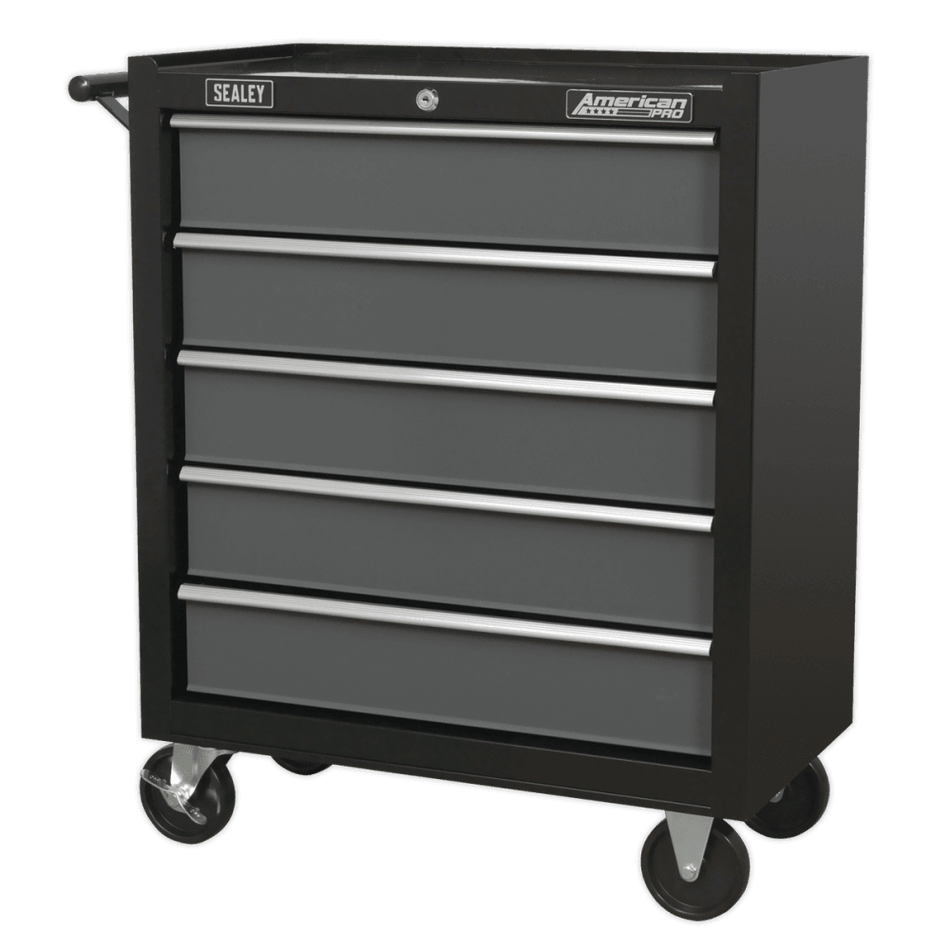 Sealey Rollcab 5 Drawer with Ball Bearing Runners - Black/Grey Model No-AP2505B
