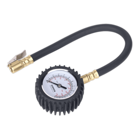 Sealey Tyre Pressure Gauge with Clip-On Chuck Model No-TST/PG6