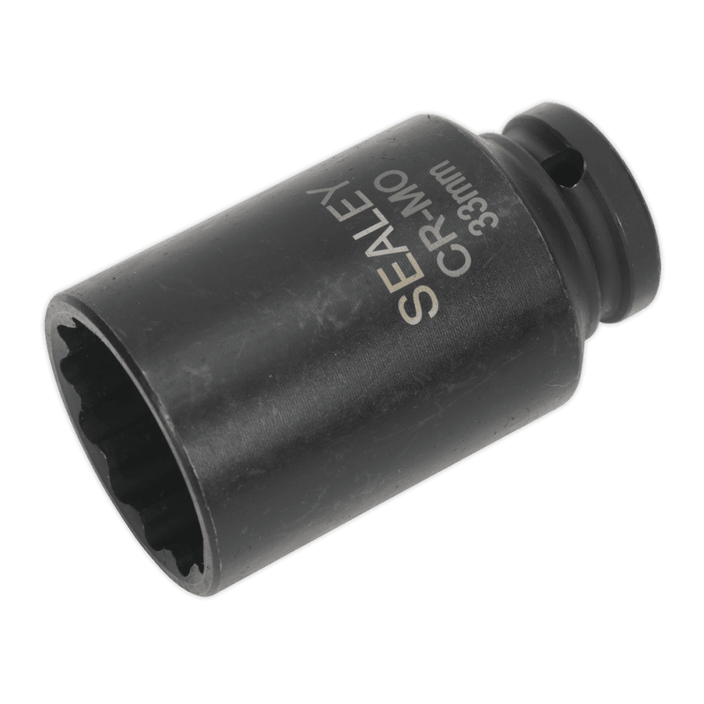 Sealey Impact Socket 33mm Bi-Hex Deep 1/2"Sq Drive Model No-SX0041