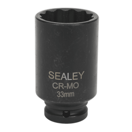 Sealey Impact Socket 33mm Bi-Hex Deep 1/2"Sq Drive Model No-SX0041