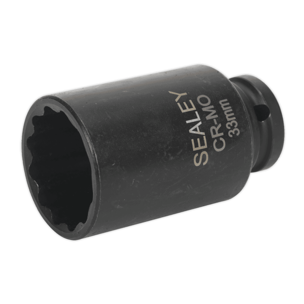 Sealey Impact Socket 33mm Bi-Hex Deep 1/2"Sq Drive Model No-SX0041