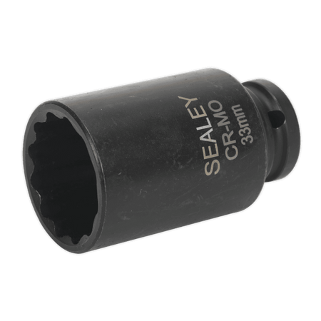 Sealey Impact Socket 33mm Bi-Hex Deep 1/2"Sq Drive Model No-SX0041