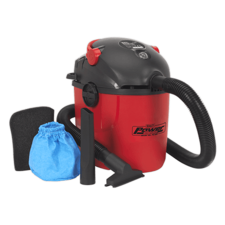 Sealey Vacuum Cleaner Wet & Dry 10ltr 1000W/230V Model No-PC100