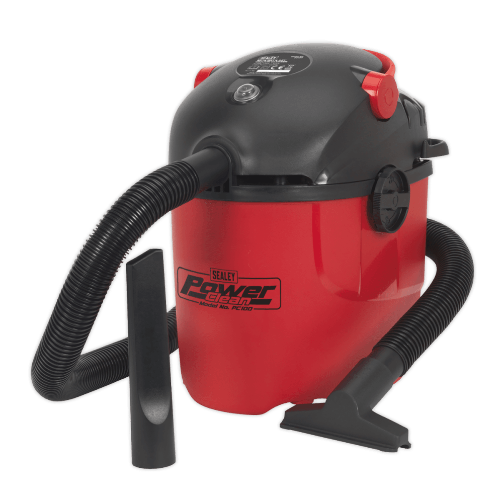 Sealey Vacuum Cleaner Wet & Dry 10ltr 1000W/230V Model No-PC100