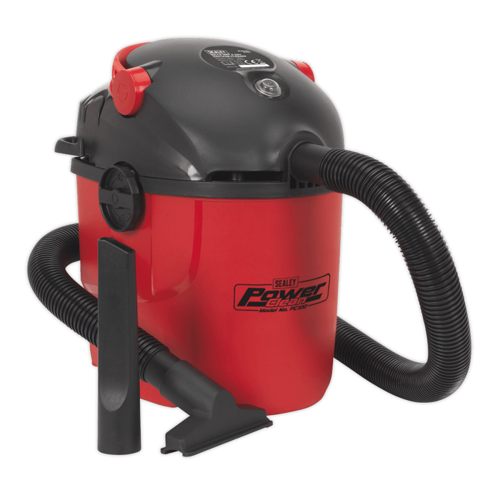 Sealey Vacuum Cleaner Wet & Dry 10ltr 1000W/230V Model No-PC100