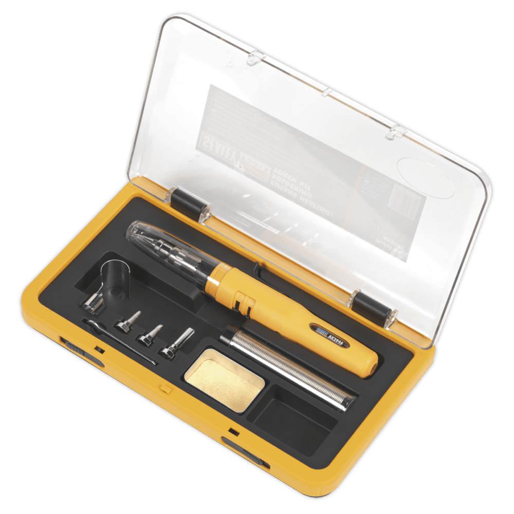 Sealey Butane Heating/Soldering Torch Kit 8pc Model No-AK2946