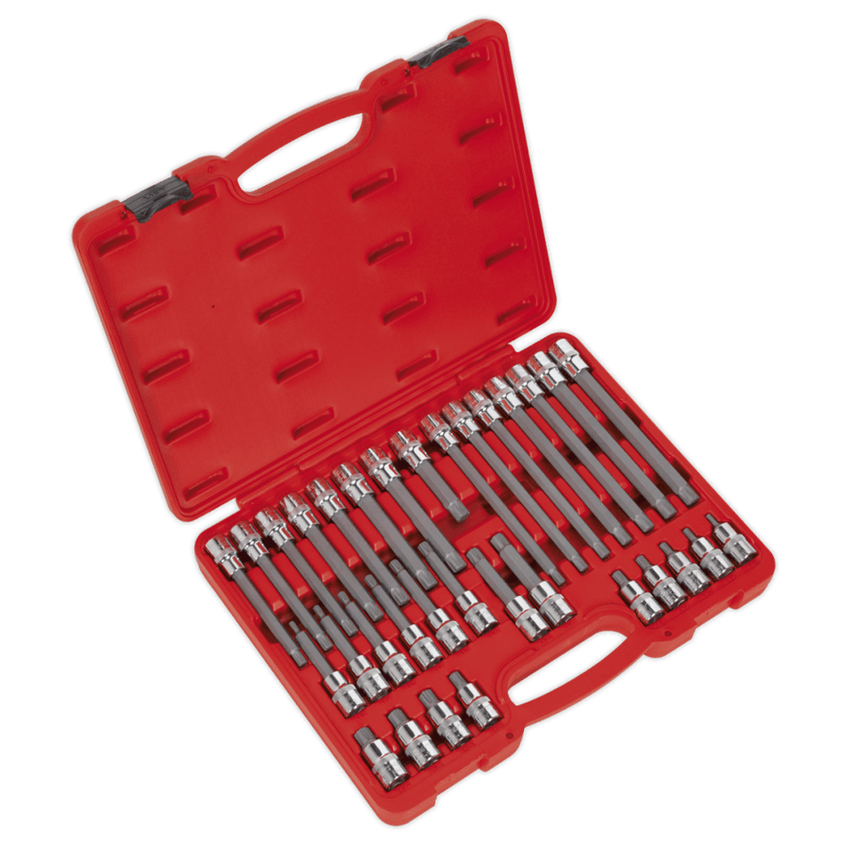 Sealey Ribe Socket Bit Set 32pc 1/2"Sq Drive Model No-AK2198