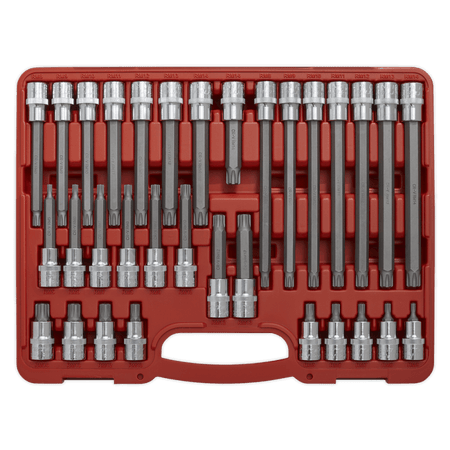 Sealey Ribe Socket Bit Set 32pc 1/2"Sq Drive Model No-AK2198