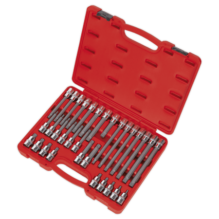 Sealey Ribe Socket Bit Set 32pc 1/2"Sq Drive Model No-AK2198
