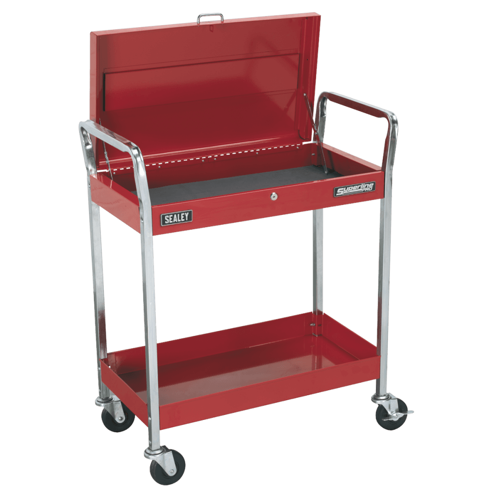 Sealey Trolley 2-Level Heavy-Duty with Lockable Top Model No-CX104