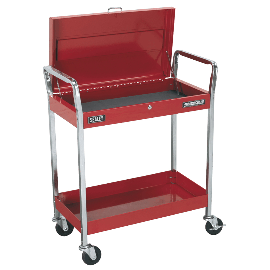 Sealey Trolley 2-Level Heavy-Duty with Lockable Top Model No-CX104
