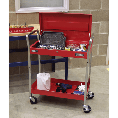 Sealey Trolley 2-Level Heavy-Duty with Lockable Top Model No-CX104