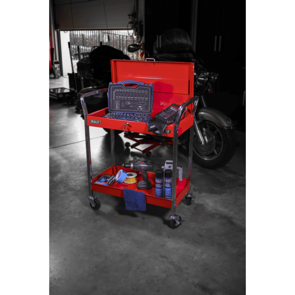 Sealey Trolley 2-Level Heavy-Duty with Lockable Top Model No-CX104