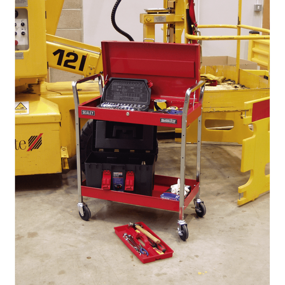 Sealey Trolley 2-Level Heavy-Duty with Lockable Top Model No-CX104