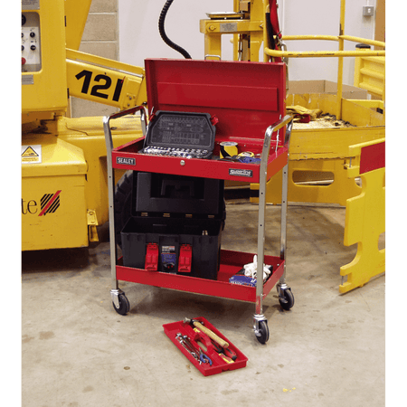 Sealey Trolley 2-Level Heavy-Duty with Lockable Top Model No-CX104