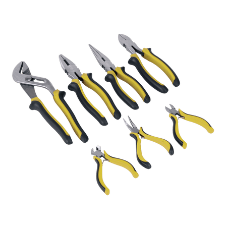 Sealey Comfort Grip Pliers Set 7pc Model No-S0757