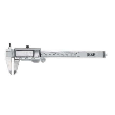 Sealey Digital Vernier Calliper 0-150mm/0-6" Stainless Steel Model No-AK9621EV