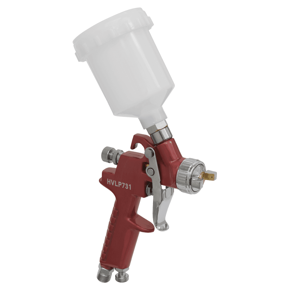 Sealey HVLP Gravity Feed Touch-Up Spray Gun 0.8mm Set-Up Model No-HVLP731
