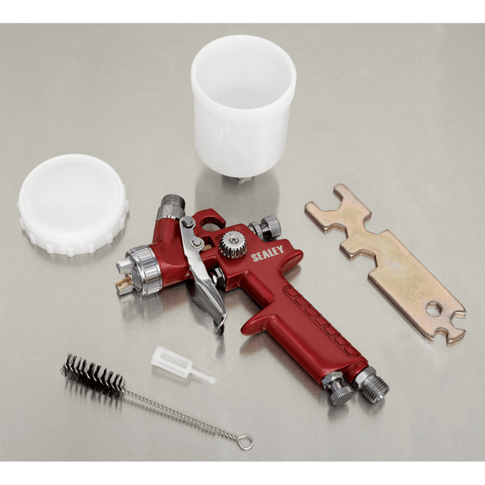 Sealey HVLP Gravity Feed Touch-Up Spray Gun 0.8mm Set-Up Model No-HVLP731