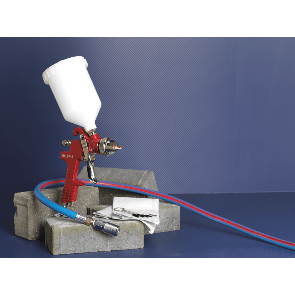 Sealey HVLP Gravity Feed Spray Gun 1.3mm Set-Up Model No-HVLP741