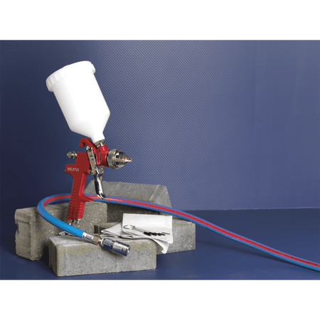 Sealey HVLP Gravity Feed Spray Gun 1.3mm Set-Up Model No-HVLP741