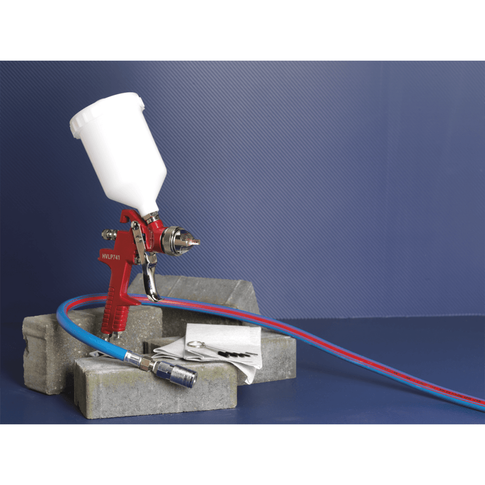 Sealey HVLP Gravity Feed Spray Gun 1.3mm Set-Up Model No-HVLP741